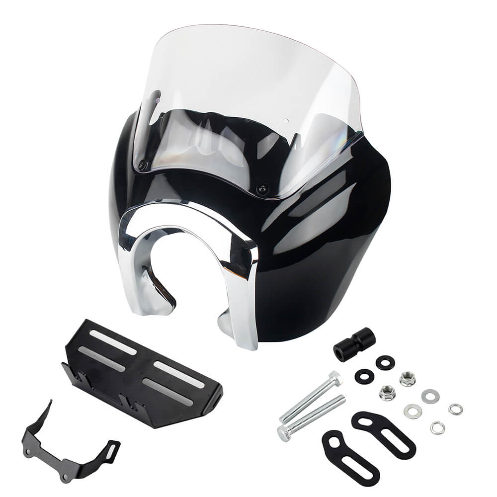T-Sport Fairing Windshield W/Headlight Relocation Bracket Bezels Trim Cover For Harley Softail Low Rider S 114 117 FXLRS 20-25 - pazoma
