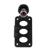 Motorcycle Side Mount Lucas-Style Tail Light w/ 7"x 4" License Number Plate Rear Stop Light For Harley Cafe Racer Cruiser Scrambler Bobber - pazoma
