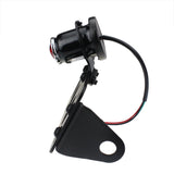 Motorcycle Side Mount Lucas-Style Tail Light w/ 7"x 4" License Number Plate Rear Stop Light For Harley Cafe Racer Cruiser Scrambler Bobber - pazoma