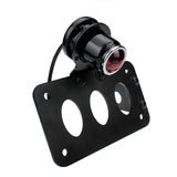 Motorcycle Side Mount Lucas-Style Tail Light w/ 7"x 4" License Number Plate Rear Stop Light For Harley Cafe Racer Cruiser Scrambler Bobber - pazoma