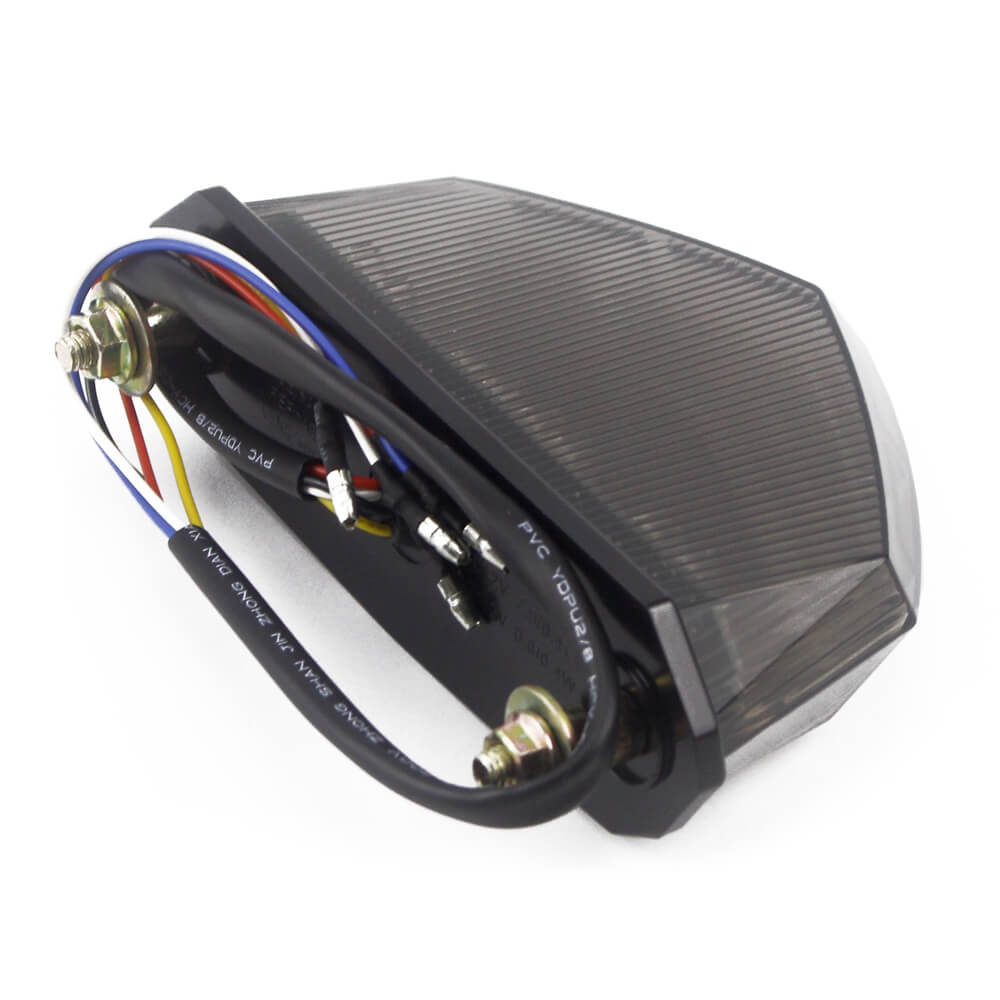 Motorcycle Universal 3 in 1 LED Taillight W/ Turn Signal Brake Light - pazoma