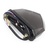 Motorcycle Universal 3 in 1 LED Taillight W/ Turn Signal Brake Light - pazoma