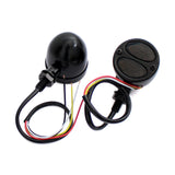 Motorcycle 3 in 1 LED Turn Signals w/ Brake Tail Light Blinkers Turn Indicator Lights Black For Harley Chopper Bobber Cafe Racer Chrome - pazoma