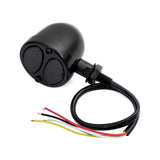 Motorcycle 3 in 1 LED Turn Signals w/ Brake Tail Light Blinkers Turn Indicator Lights Black For Harley Chopper Bobber Cafe Racer Chrome - pazoma