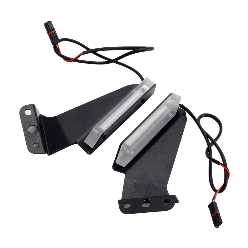 For BMW S1000RR 2019-2022 LED Front Turn Signals Amber Mirror Block Stealth Invisible Wing Indicators - pazoma