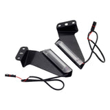 For BMW S1000RR 2019-2022 LED Front Turn Signals Amber Mirror Block Stealth Invisible Wing Indicators - pazoma