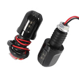 Motorcycle Universal 7/8" Handlebar LED Bar End Turn Signal Light E-mark Plug Indicator Lamp Blinker Amber Cafe Racer Bobber - pazoma