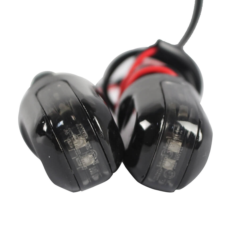 Motorcycle Universal 7/8" Handlebar LED Bar End Turn Signal Light E-mark Plug Indicator Lamp Blinker Amber Cafe Racer Bobber - pazoma