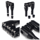 1-1/2" Club Style Top Clamp Straight Upright Modular Handlebar Risers For Harley Low Rider FXDLS Fat Street Bob FXDF FXDB FXBB - pazoma