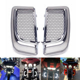 Tracer LED Running Light/Turn Signal Fairing Lower Grills for Harley Touring Trike Road Street Electra Glide Ultra Classic Limited CVO Tri