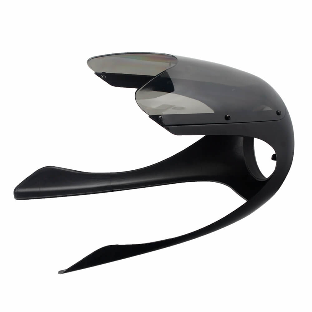 UNI Half Fairing style Windshield Headlight Fairing Cowl Smoke Screen Mask for Ducati Moto Guzzi BMW Cafe Racer Bobber Scrambler Retro Cruiser - pazoma