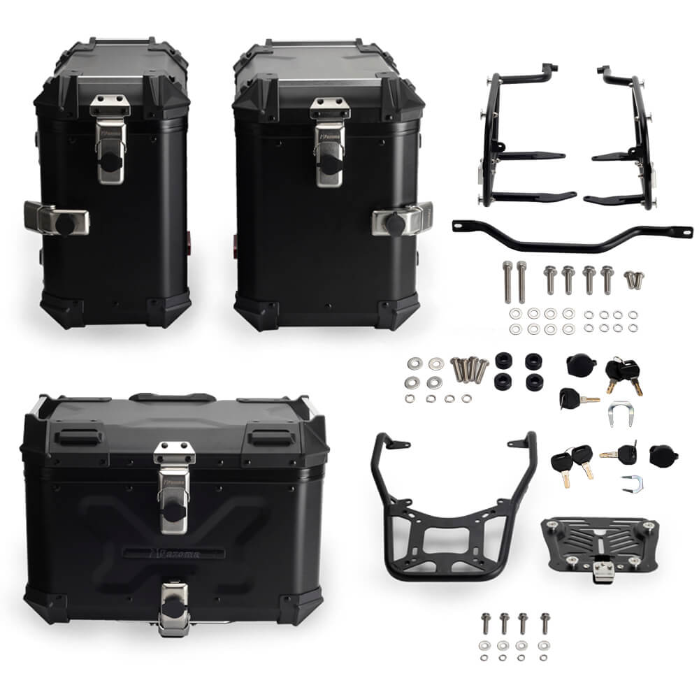 US Stock Harley Pan America 1250 ST Special RA1250S Aluminum Side Top Cases Rear Luggage Tail Box W/Mount Plate System Bracket - pazoma