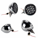 Universal 5-3/4 5.75 inch Club style Slim Line Multi LED Round Projection Headlight For Harley Dyna T-Sport FXR Softail Sportster - pazoma