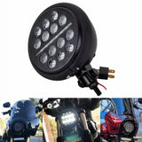 Universal 5-3/4 5.75 inch Club style Slim Line Multi LED Round Projection Headlight For Harley Dyna T-Sport FXR Softail Sportster - pazoma