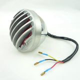 Universal Grill Round Motorcycle Tail Brake Light For Harley Bobber Chopper Rat Custom Cafe Racer - pazoma