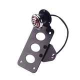 Universal Motorcycle Horizontally Side Mount License Plate Brake Stop Light Grille LED Taillight & Bracket Old School Choppers Bobber Cafe Racer - pazoma
