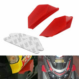 MotoGP Style Aero Dynamic Broken Wind Wing Kit Fixed Winglet Fairing Cover Universal KAWASAKI Ninja H2 H2R ZR ZX Z1000 Superbike Scooter - pazoma