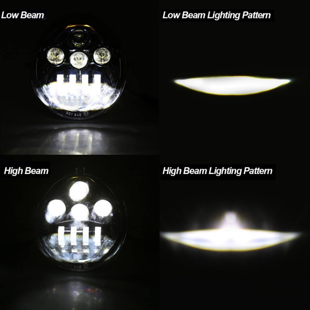 US Stock Harley V-Rod VRSCX VRSCA VRSCB VRSCSE Muscle VRSCF Night Rod Special VRSCDX Street Rod VRSCR LED Headlight Projection Headlamp 02-07 - pazoma