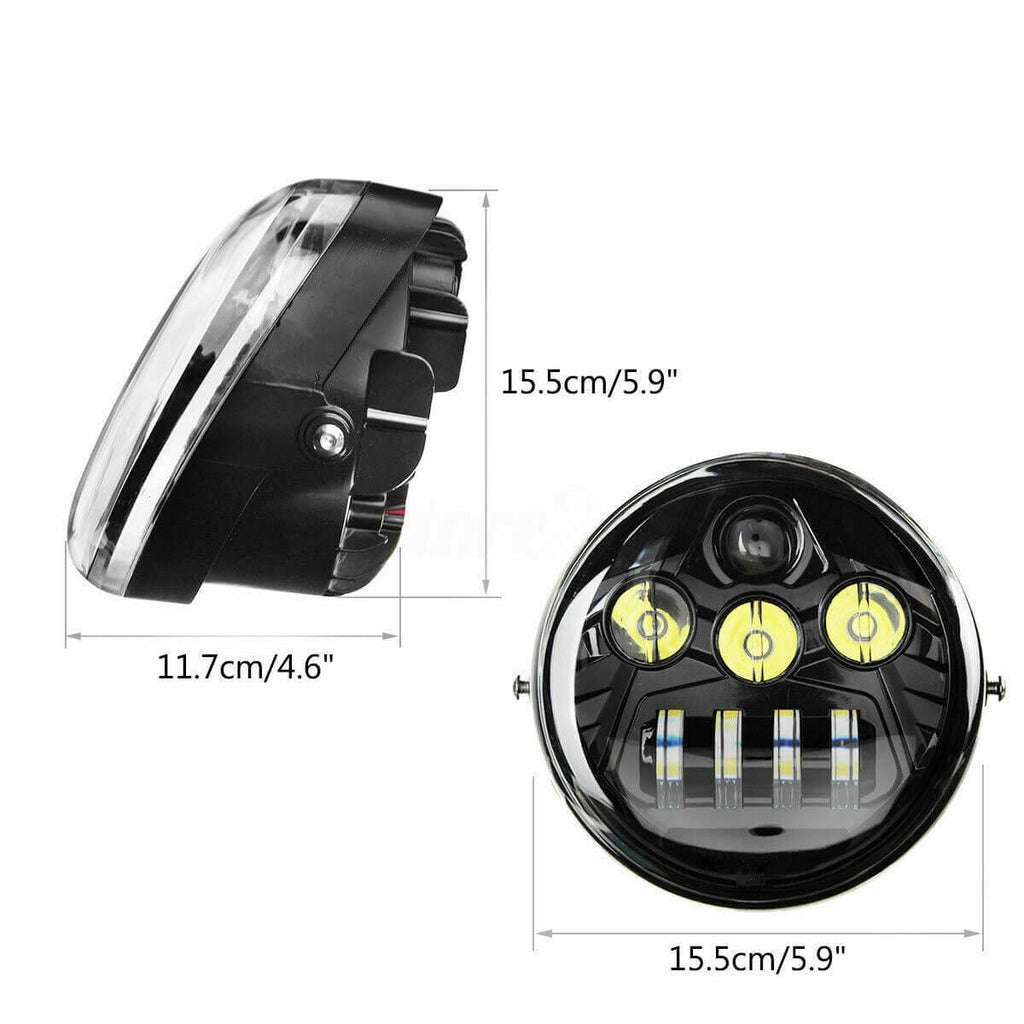 Harley V-Rod VRSCX VRSCA VRSCB VRSCSE Muscle VRSCF Night Rod Special VRSCDX Street Rod VRSCR LED Headlights Projection Head Light Lamp - pazoma