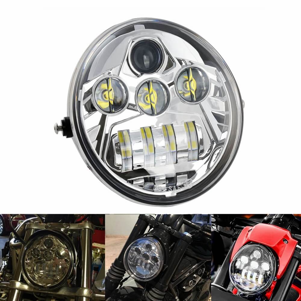 Harley V-Rod VRSCX VRSCA VRSCB VRSCSE Muscle VRSCF Night Rod Special VRSCDX Street Rod VRSCR LED Headlights Projection Head Light Lamp - pazoma