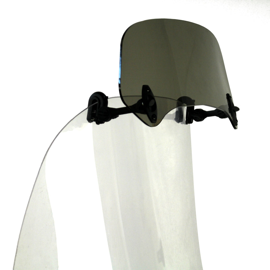 Motorcycle Adjustable Clip On Windscreen Windshield Extension Spoiler Wind Deflector Adjustable Lockable Plus and Mini Size - pazoma