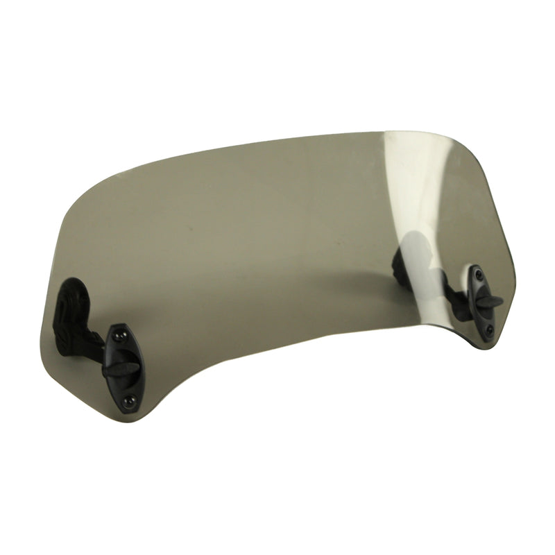 Motorcycle Adjustable Clip On Windscreen Windshield Extension Spoiler Wind Deflector Adjustable Lockable Plus and Mini Size - pazoma