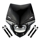 Dirt Bike Enduro Stealth Headlights Supermoto Motocross Universal Head Light Lamp Fairing Kit for Honda CRF WR EXC Suzuki RM KLX 250 450