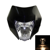 White Headlight Head Lamp Light StreetFighter For KTM Dirt Bike Motocross Enduro Honda Yamaha Suzuki Kawasaki - pazoma