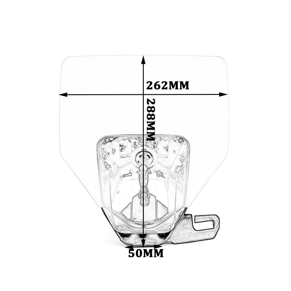 White Motorcycle Motocross Dirt Bike Headlight MX Enduro Headlamp for Husqvarna FE TX TE 125 150 250 300 350 450 501 701 2017-2019 - pazoma