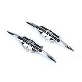 Suzuki Boulevard Chrome Fuel Gas Tank Badge Emblem Badge Decal Sticker for C50 M50 M90 S40 VL400 VL800 M109R VZR1800 M1800R - pazoma