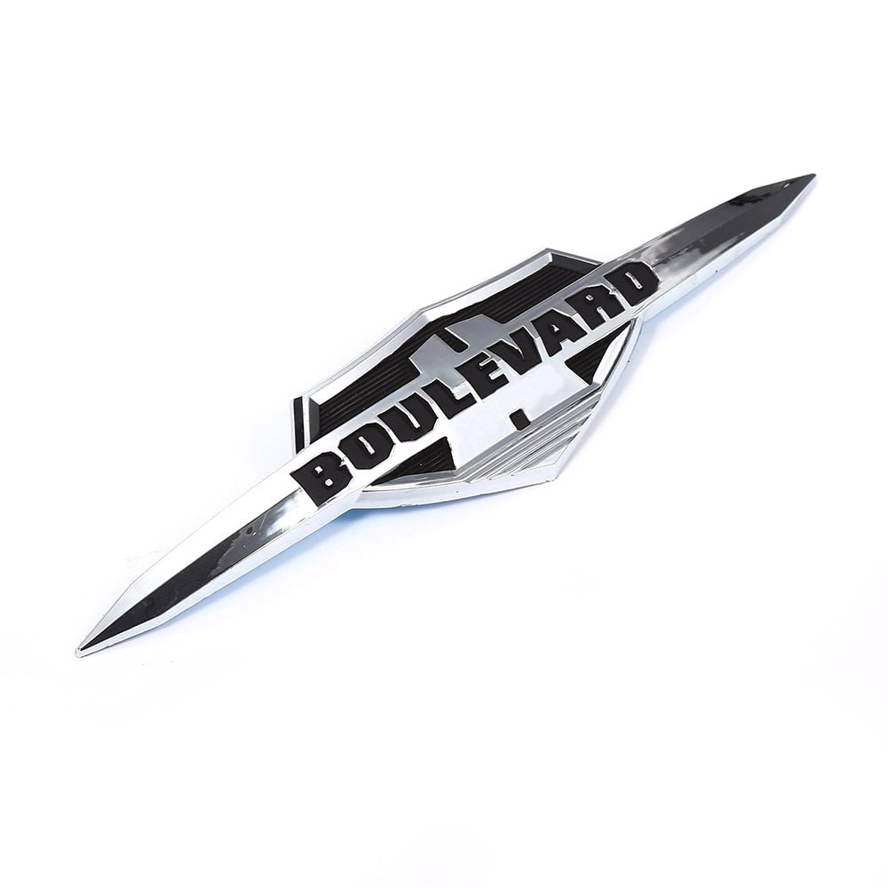 Suzuki Boulevard Chrome Fuel Gas Tank Badge Emblem Badge Decal Sticker for C50 M50 M90 S40 VL400 VL800 M109R VZR1800 M1800R - pazoma