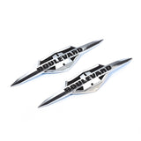 Suzuki Boulevard Chrome Fuel Gas Tank Badge Emblem Badge Decal Sticker for C50 M50 M90 S40 VL400 VL800 M109R VZR1800 M1800R - pazoma