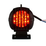 Motorcycle Vinge Grille LED Taillights Harley Sportster Softail Cruiser Cafe Racer Scrambler Stop Rear Brack Tail Light Lamp Mic Style - pazoma
