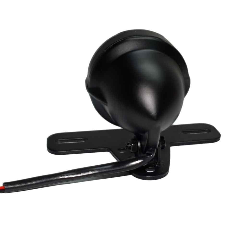 Motorcycle Grille Taillights LED Rear Fender Tail Brake Light License Plate Holder for Harley Chopper Cafe Racer Rear Stop Lamp - pazoma