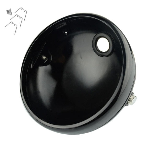 7" Motorcycle Outside Shell LED Headlight HeadLamp Housing Cover For Harley Honda Suzuki Yamaha Customs - pazoma