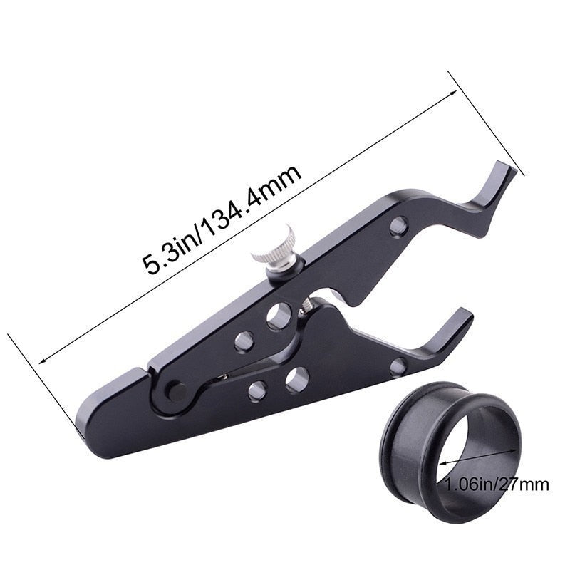 Universal Motorcycle Throttle Lock Cruise Control Clamp Aluminum Cruise Control Assist Rubber Ring Scooter Cruise Control Assist - pazoma