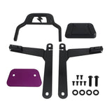 '06-'17 Harley Dyna Low Rider S Street Bob Wide Super Glide Switchback Club Style Beifahrer-Rückenlehnen Niedriges Profil Feste Mini Sports Sissy Bar