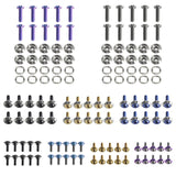 10 Pack 2014-2025 Harley Road Glide Street Glide FLTRX FLHX Titanium Floating Front Brake Disc Rotor Bolts Hardware Kit