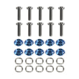 10 Pack 2014-2025 Harley Road Glide Street Glide FLTRX FLHX Titanium Floating Front Brake Disc Rotor Bolts Hardware Kit
