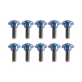 10 Pack 2014-2025 Harley Road Glide Street Glide FLTRX FLHX Titanium Floating Front Brake Disc Rotor Bolts Hardware Kit