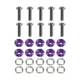 10 Pack 2014-2025 Harley Road Glide Street Glide FLTRX FLHX Titanium Floating Front Brake Disc Rotor Bolts Hardware Kit
