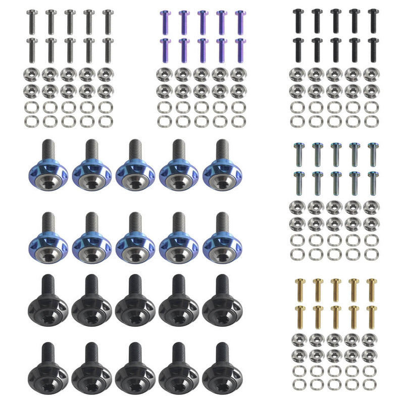 10 Pack 2024-2026 Harley Touring Road Glide Street Glide Titanium Front Floating Brake Rotor Bolt Kit