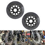 11.8" Floating Carbon Ceramic Matrix Composite Brake Rotor Discs For Harley Touring Street Road Glide Softail Dyna Sportster 2006-2026 - pazoma