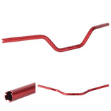 1" 25.4mm Diameter Club Style Moto Bars Aluminum 4″ Rise Handlebar For Harley Dyna Low Rider FXDLS Fat Street Bob FXDF FXDB FXBB Sportster - pazoma