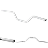 1" 25.4mm Diameter Club Style Moto Bars Aluminum 4″ Rise Handlebar For Harley Dyna Low Rider FXDLS Fat Street Bob FXDF FXDB FXBB Sportster - pazoma