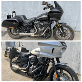 2-into-1 Full Complete Exhaust System Stainless Steel Muffler For Harley Softail FXLR FXLRS FXLRST FXRST FXST FXBB FXBBS 2018-2025 - pazoma