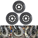 11.8" Floating Carbon Ceramic Matrix Composite Brake Rotor Discs For Harley Touring Street Road Glide Softail Dyna Sportster 2006-2026 - pazoma