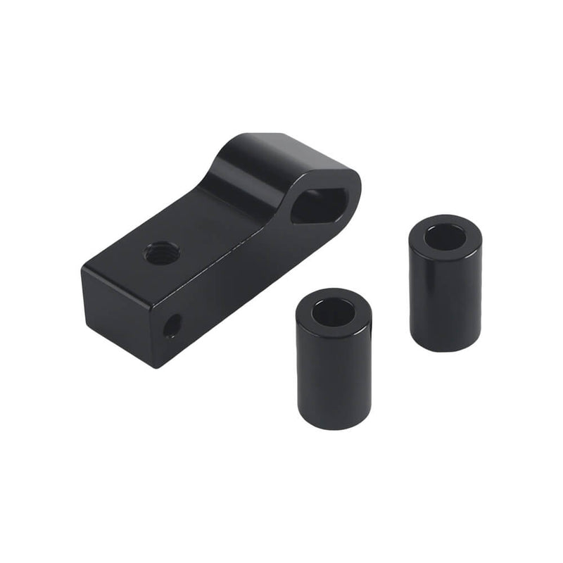 2008-2017 Harley Dyna Fat Bob FXDF Dual Headlight Extension Relocation Block Custom Fairing Light Bracket - pazoma