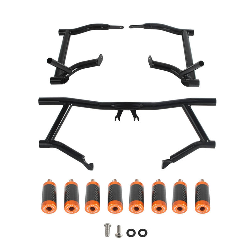 2014-25 Harley Street Glide Road Glide Road King FLHR FLTR FLHX FLHTKSE Performance High 2 Step Crash Bar Engine Guard Saddlebag Tip-Over Bar - pazoma