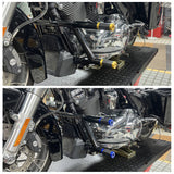 2014-25 Harley Street Glide Road Glide Road King FLHX FLHR FLTRXST Performance Highway Peg High 2 Step Crash Bar Cage Engine Guard - pazoma